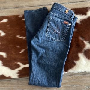 Girls 7 for all Mankind straight leg jeans size 12